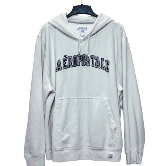 Aeropostale Vintage Pullover Distressed Embroidered Hoodie - Picture 3 of 14